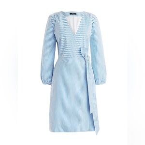 J Crew Stripe Wrap Dress